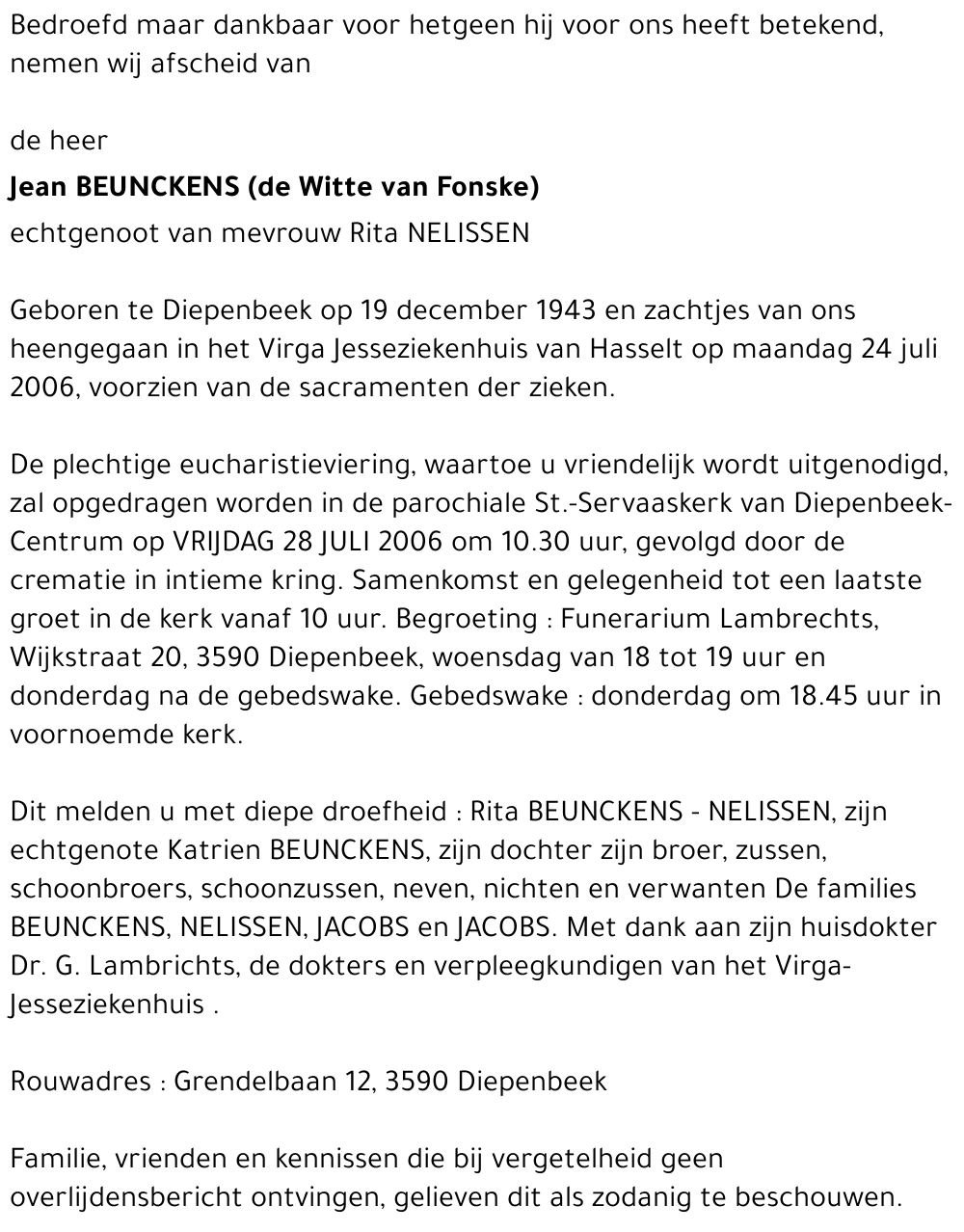 Jean BEUNCKENS
