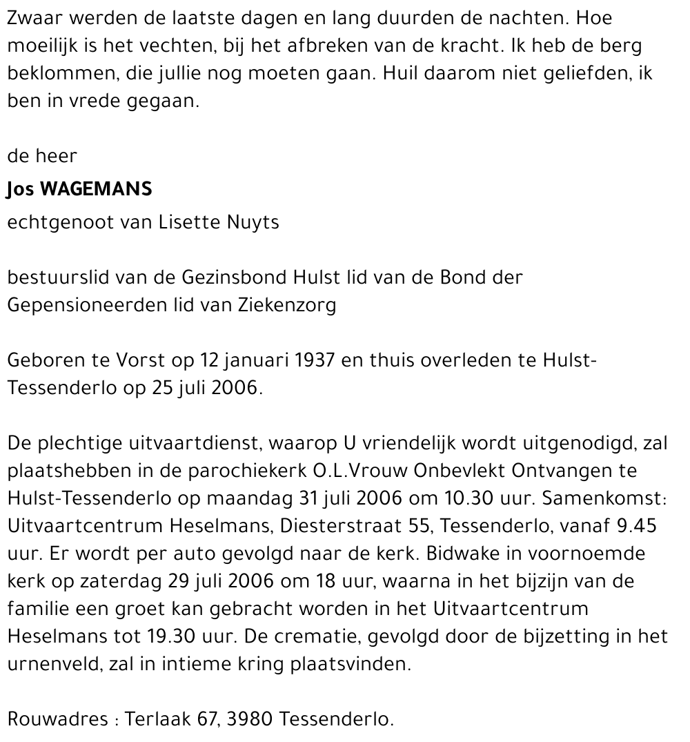 Jos Wagemans