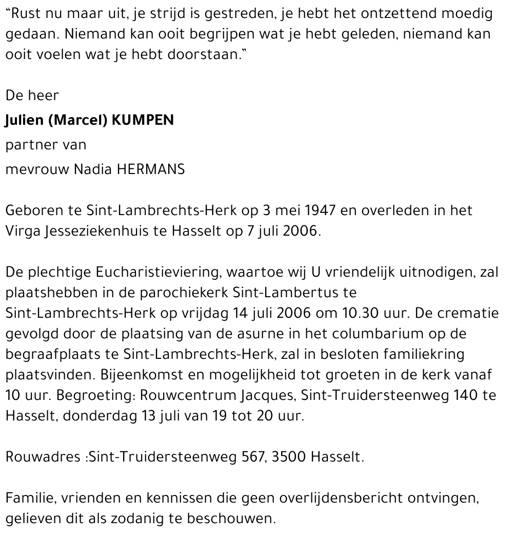 Julien (Marcel) Kumpen