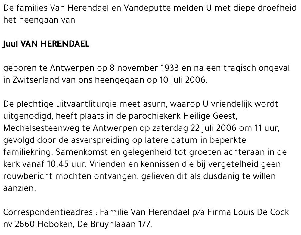Juul Van Herendael