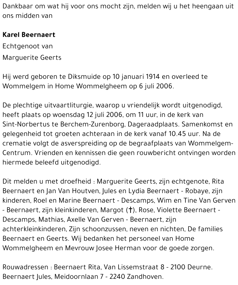 Karel Beernaert