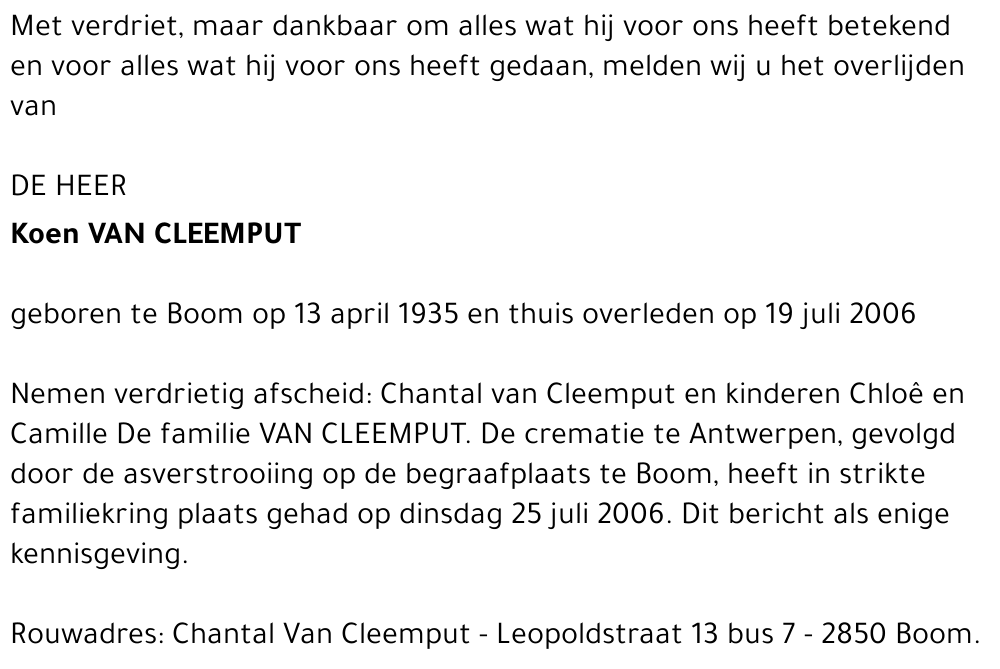 Koen Van Cleemput