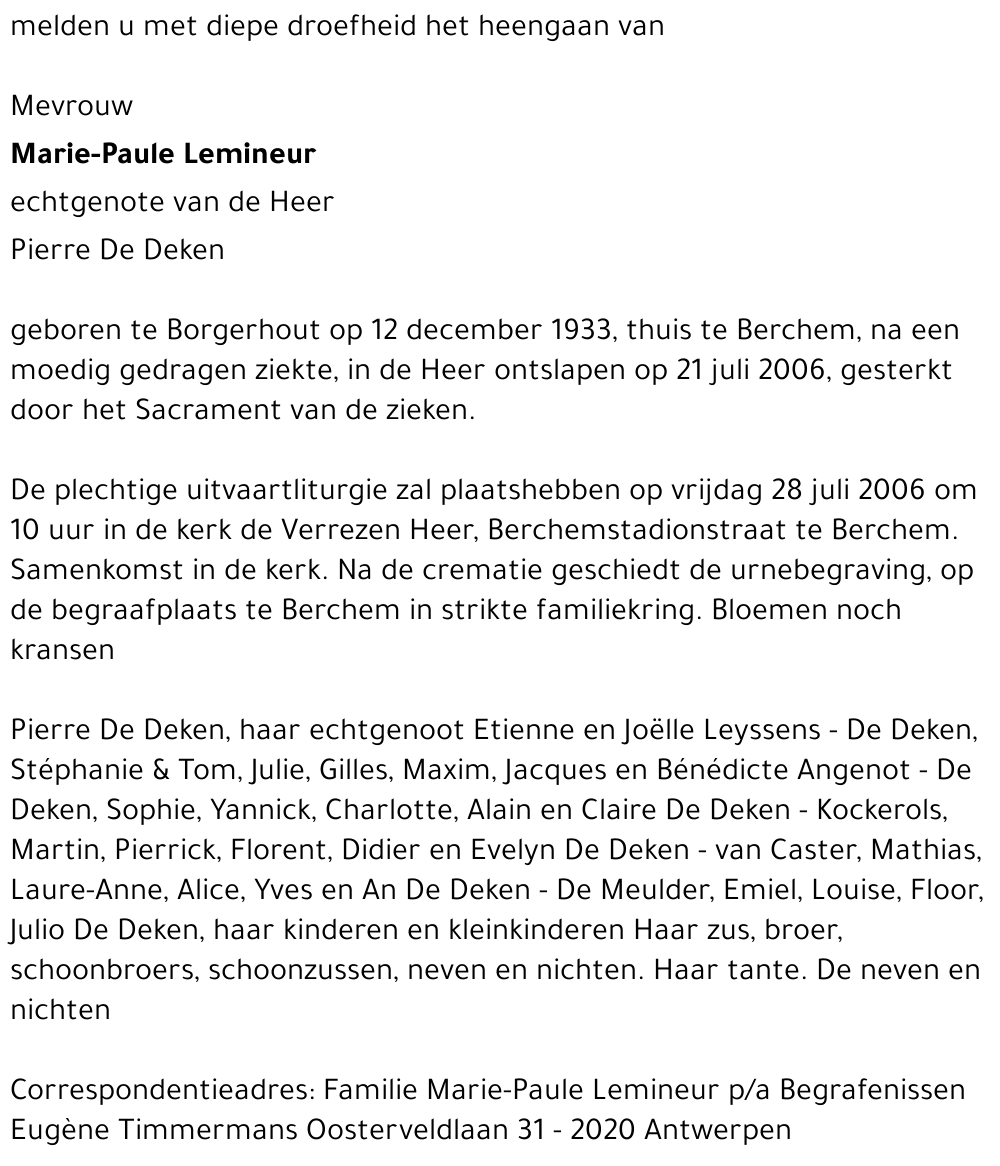 Marie-Paule LEMINEUR