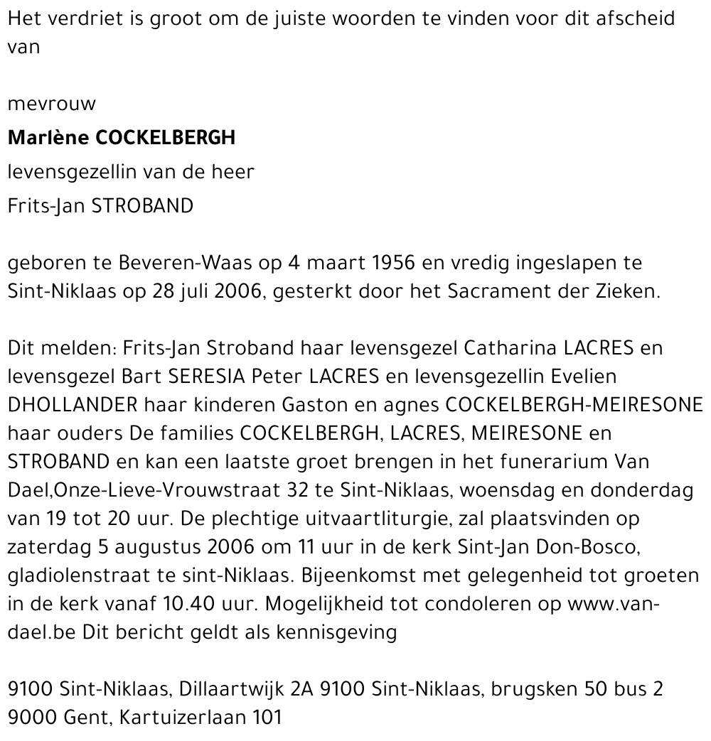 Marlène Cockelbergh