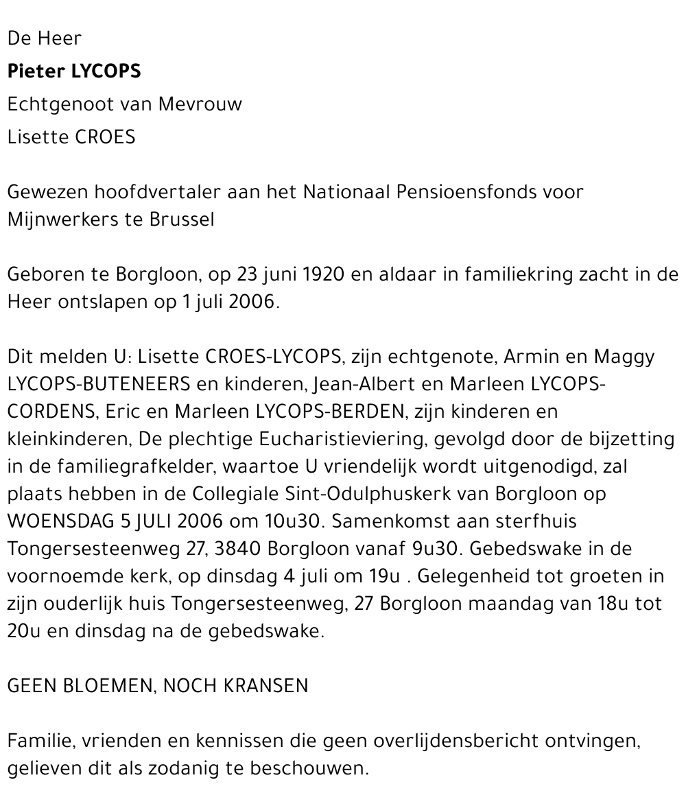 Pieter Lycops