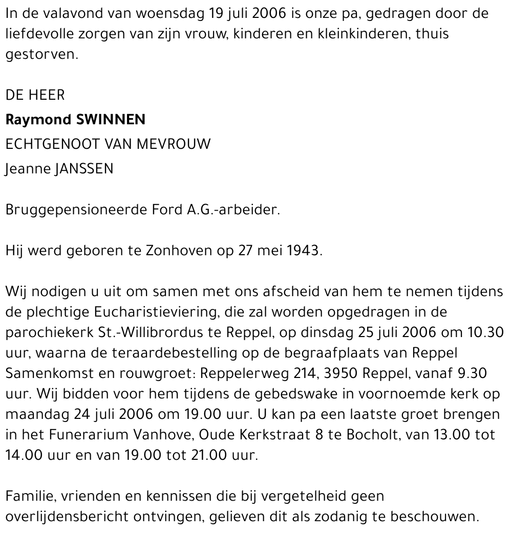 Raymond Swinnen