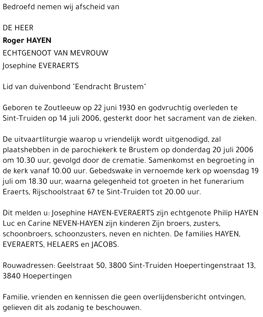Roger Hayen
