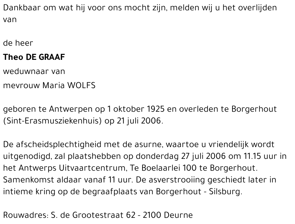 Theo De Graaf