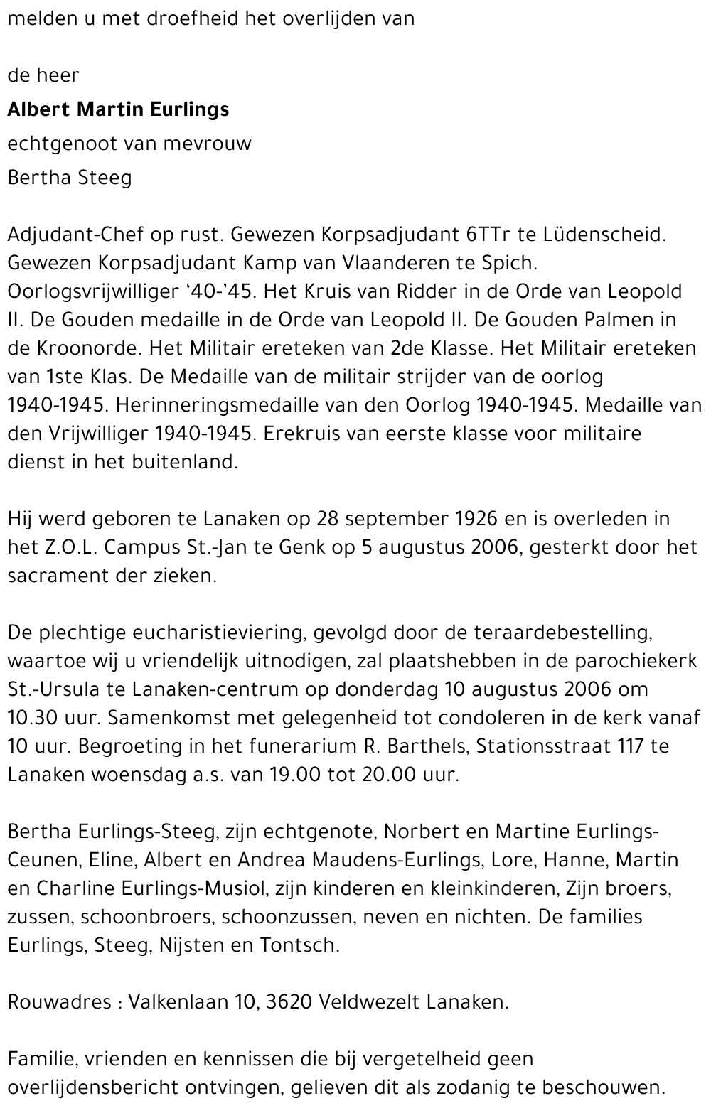 Albert Martin Eurlings