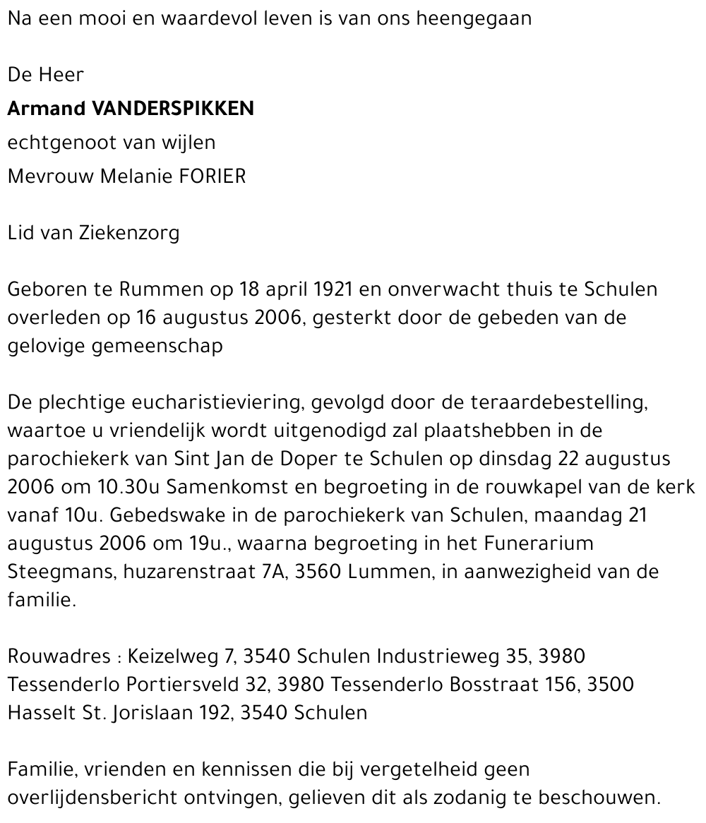 Armand Vanderspikken