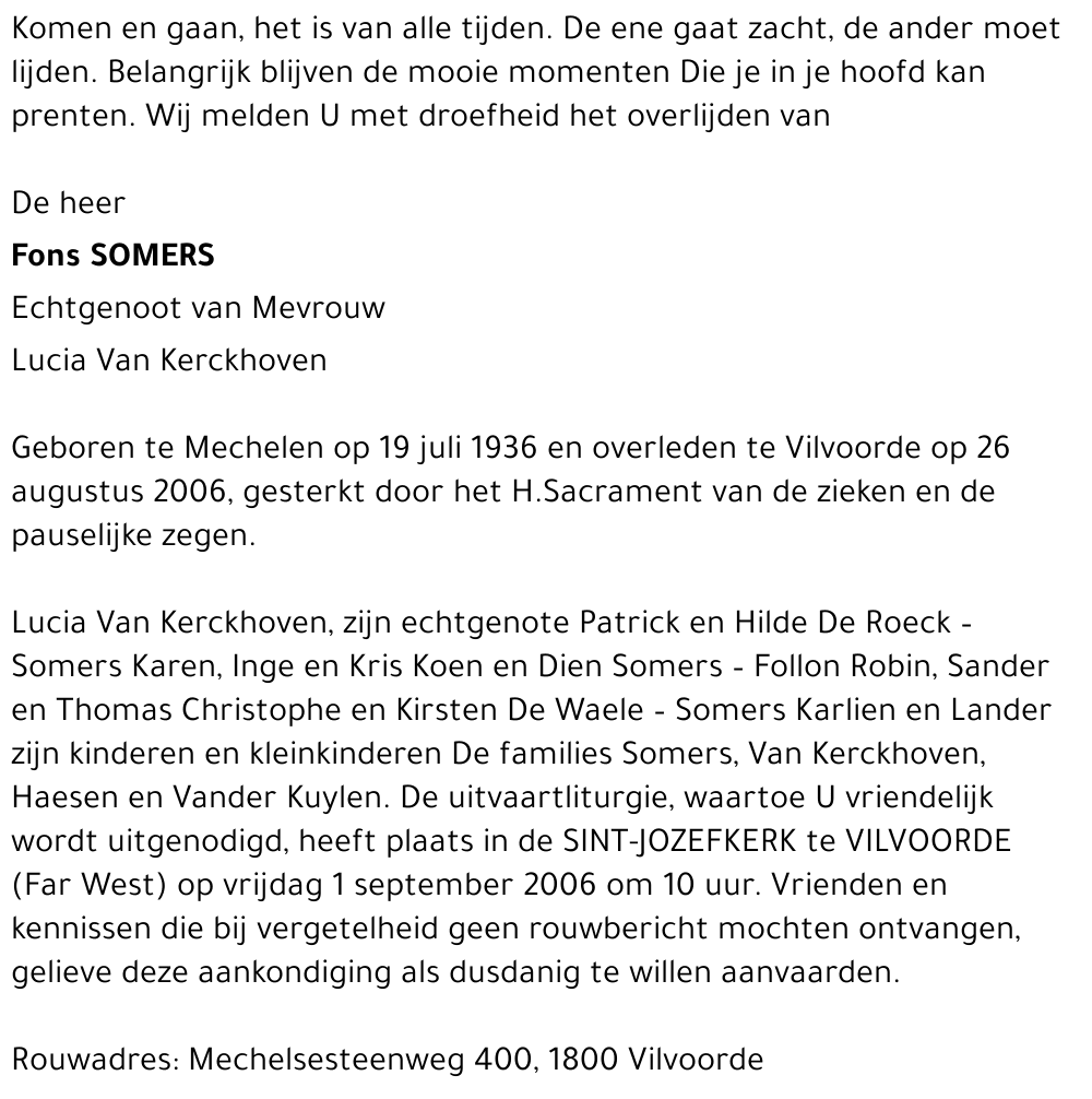 Fons SOMERS