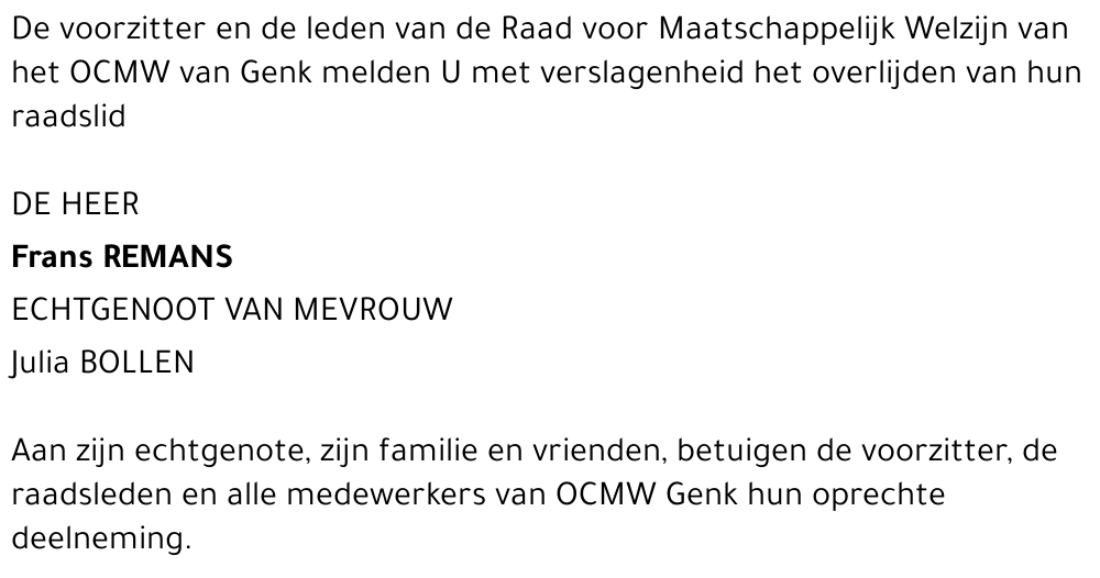 Frans REMANS
