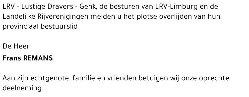 Frans REMANS