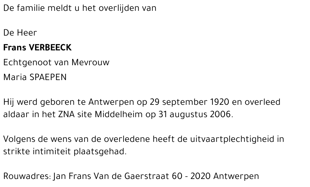 Frans Verbeeck