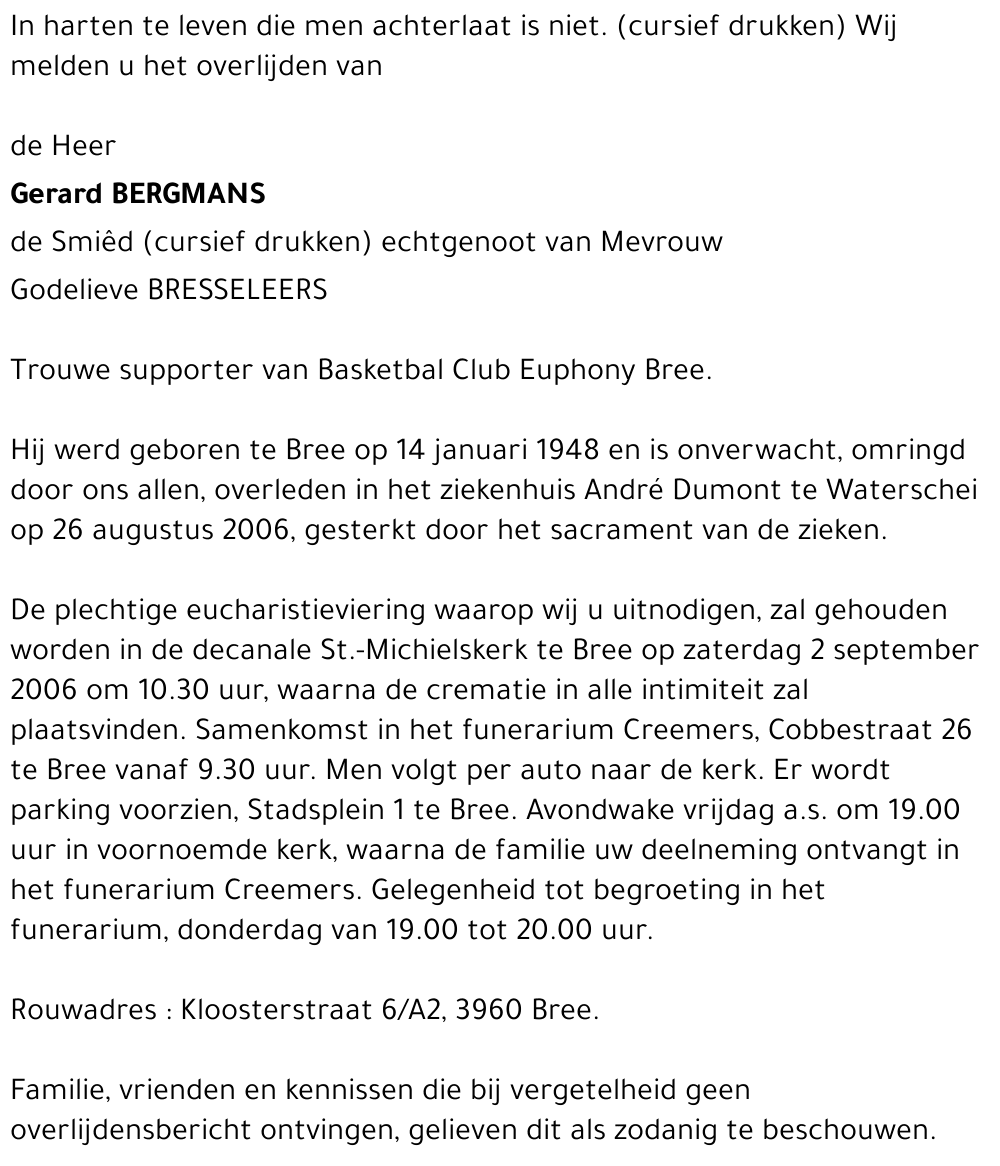 Gerard Bergmans