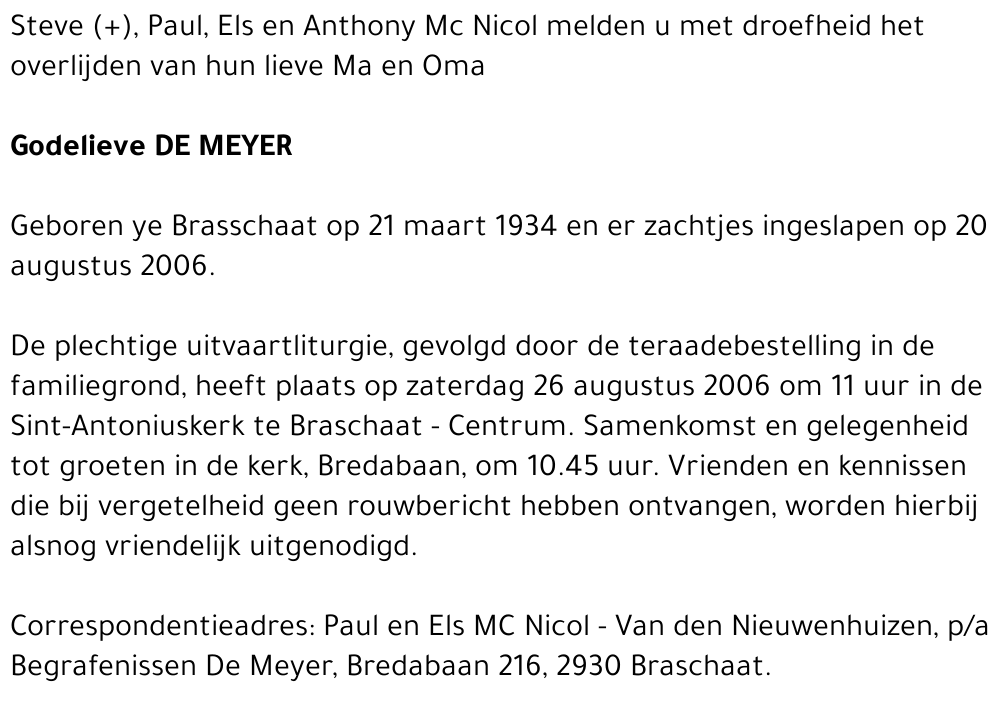 Godelieve De Meyer