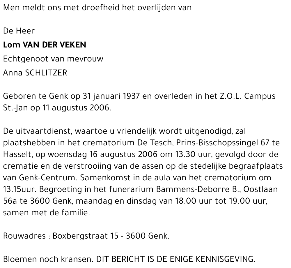 Guilielmus Van der Veken