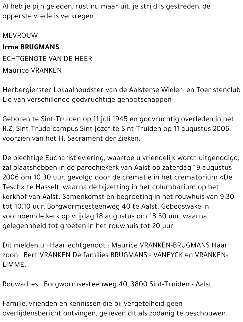 Irma Brugmans
