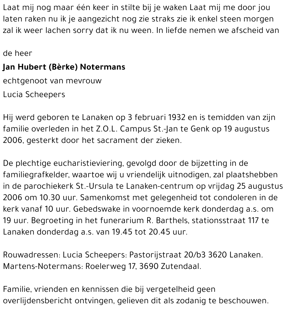 Jan Hubert (Bèrke) Notermans