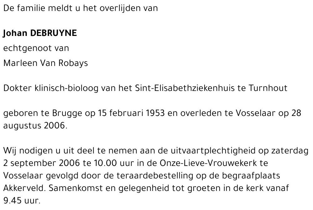 Johan Debruyne