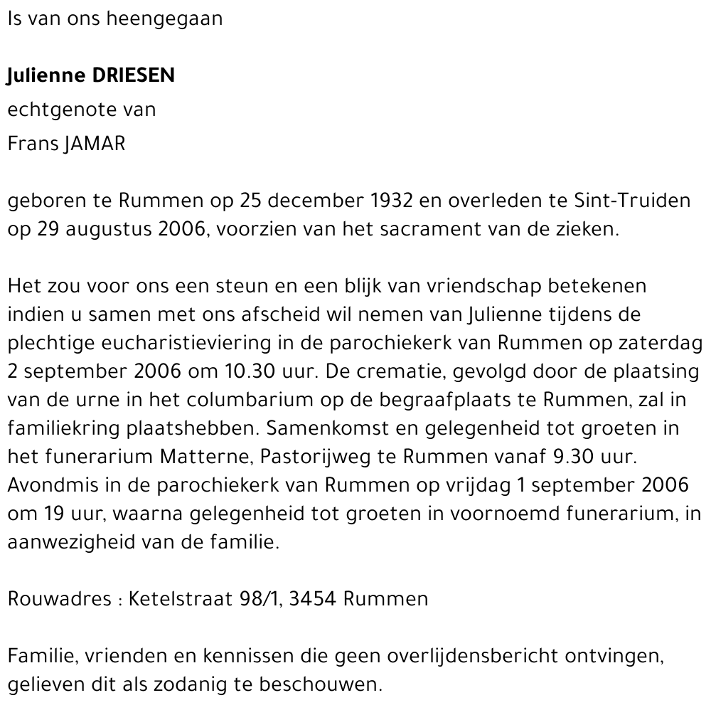 Julienne Driesen
