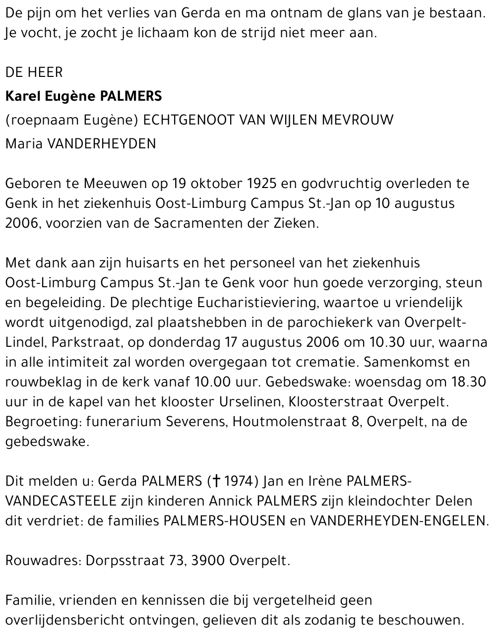 Karel Palmers