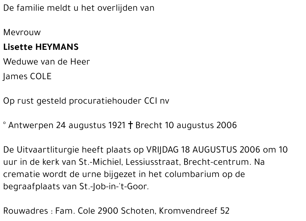 Lisette HEYMANS