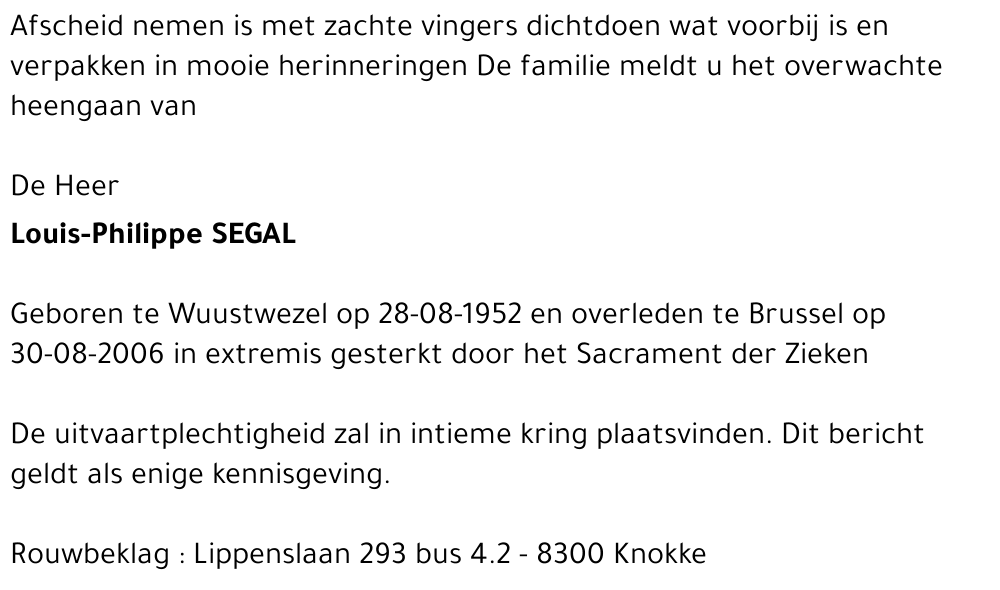 Louis Philippe Segal