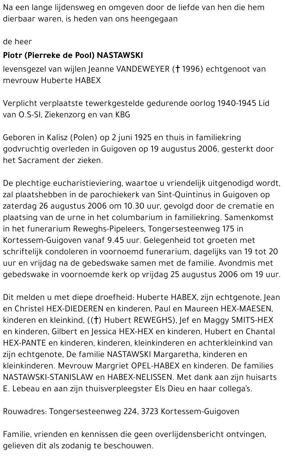 Piotr (Pierreke) Nastawski