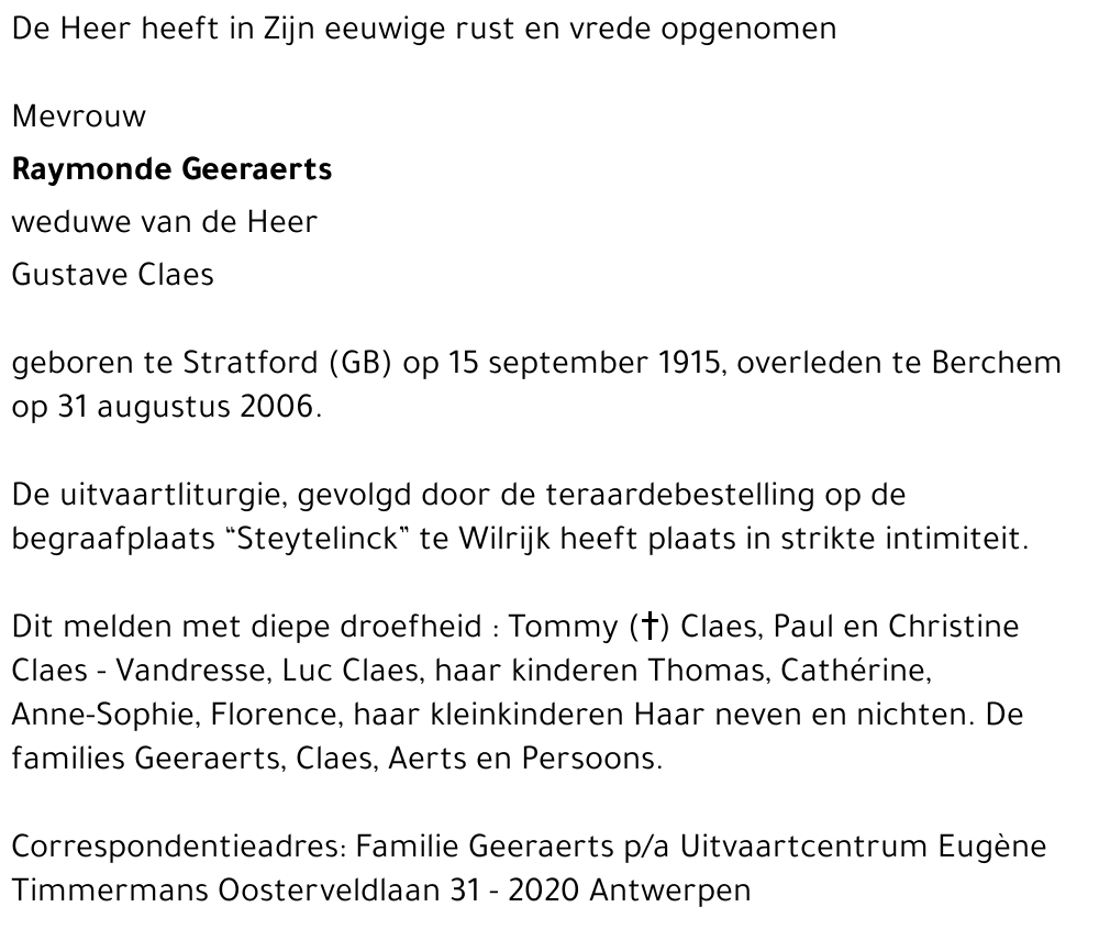 Raymonde Geeraerts