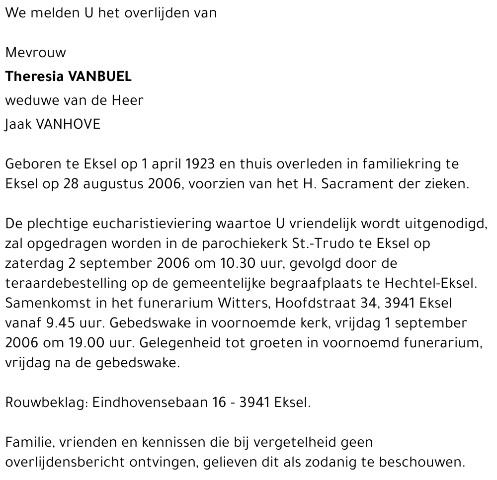 Theresia Vanbuel
