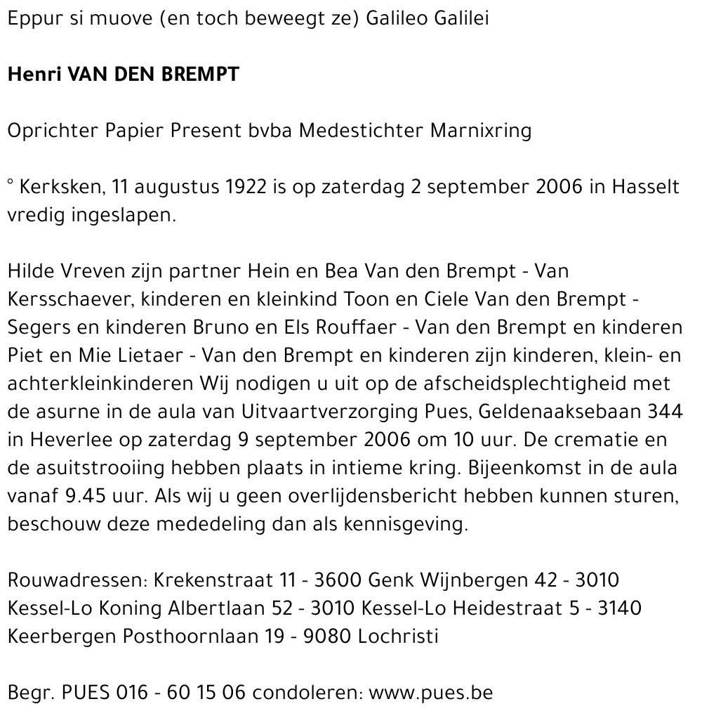 Henri Van den Brempt