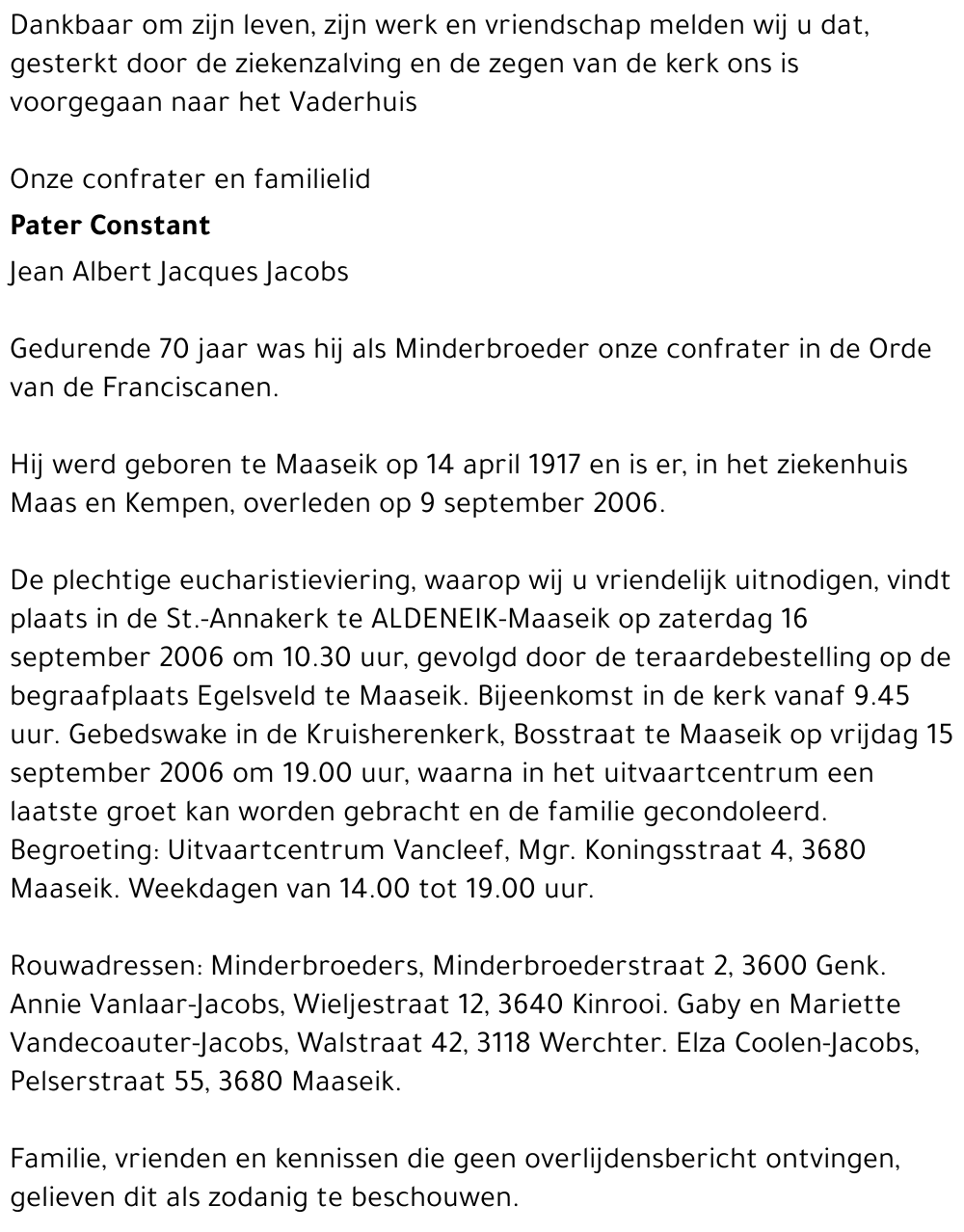 Jean Albert Jacques Jacobs