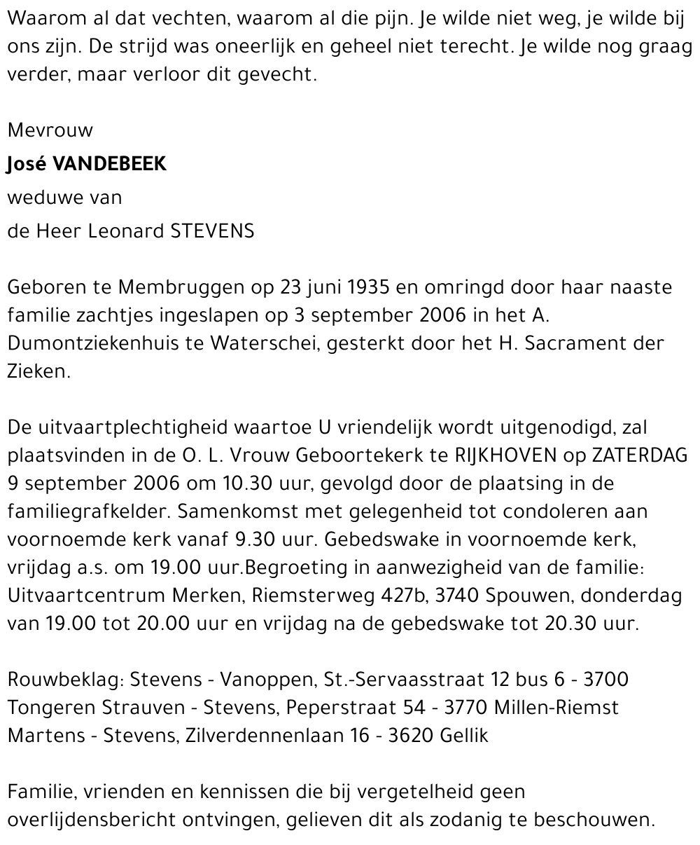 José Vandebeek