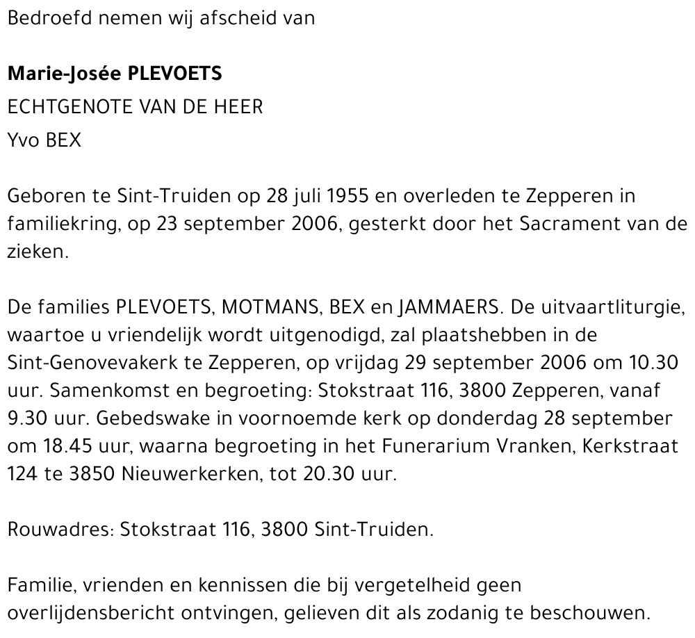 Marie-Josee Plevoets