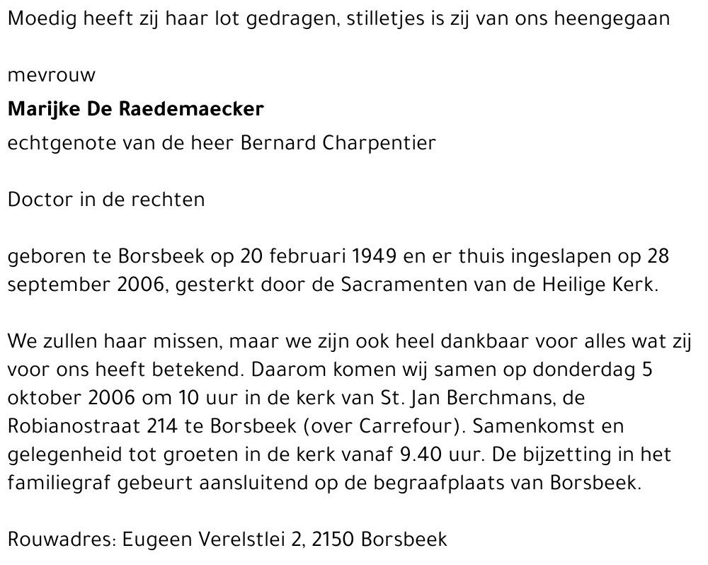 Marijke De Raedemaecker