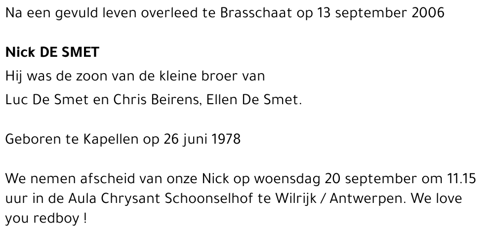 Nick DE SMET
