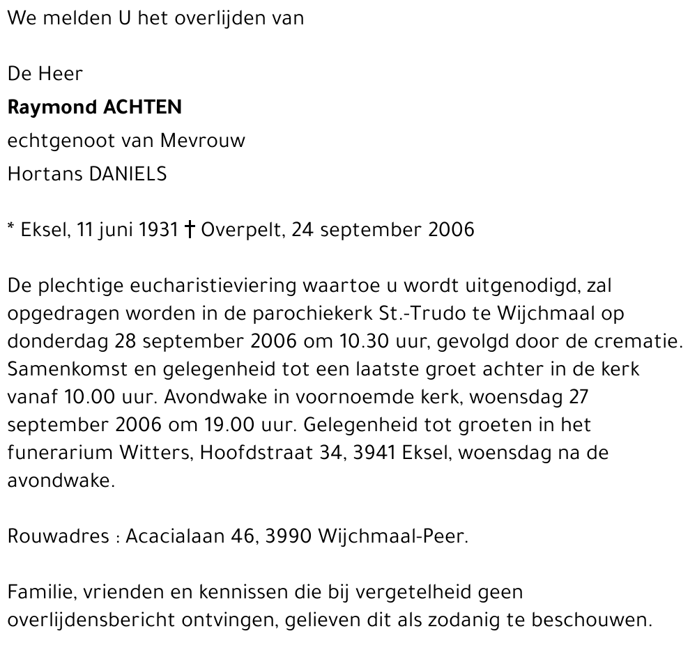 Raymond Achten