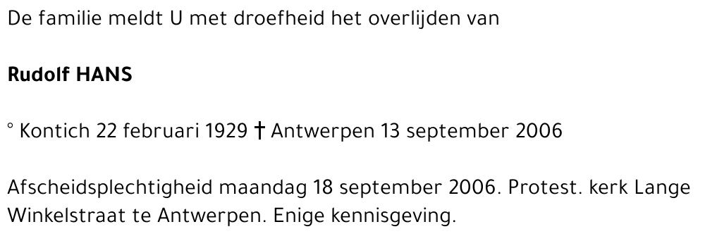 Rudolf HANS