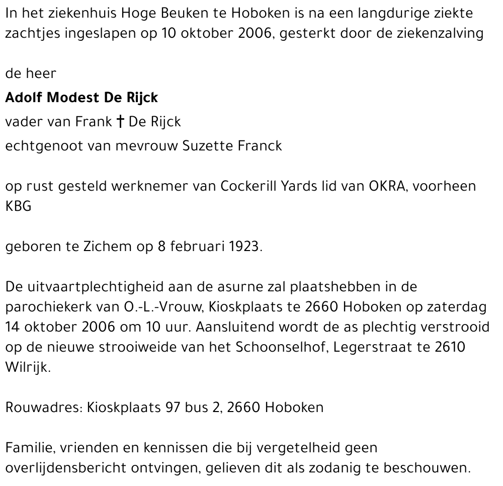 Adolf Modest De Rijck