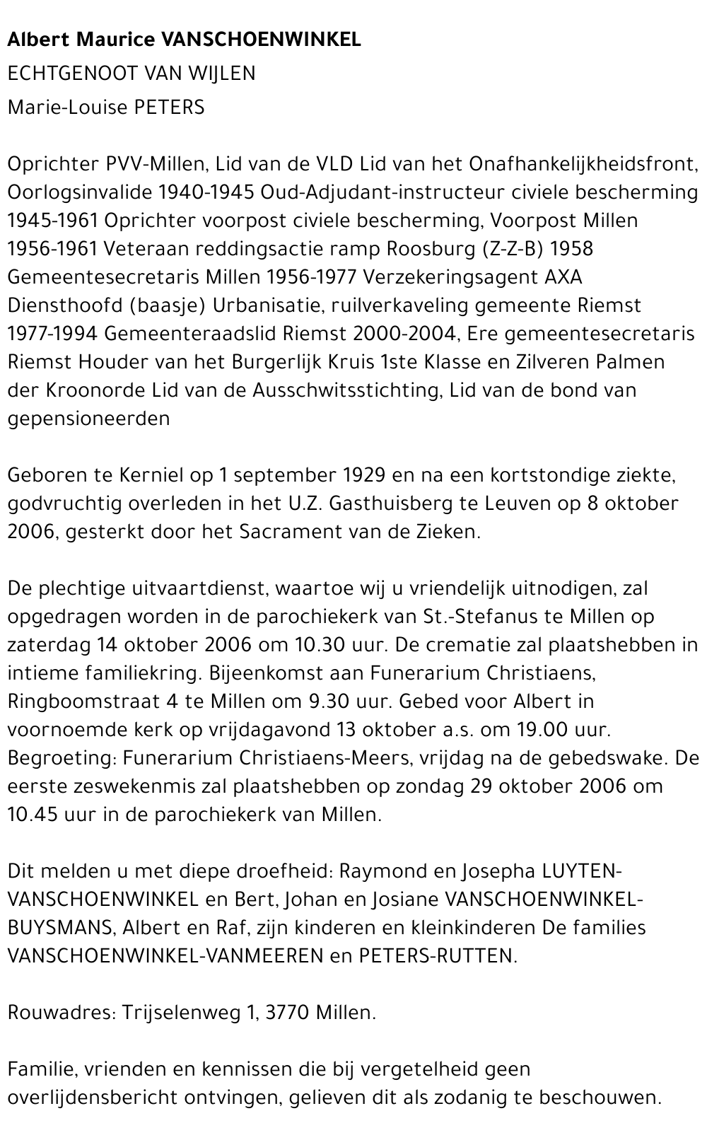 Albert Maurice Vanschoenwinkel