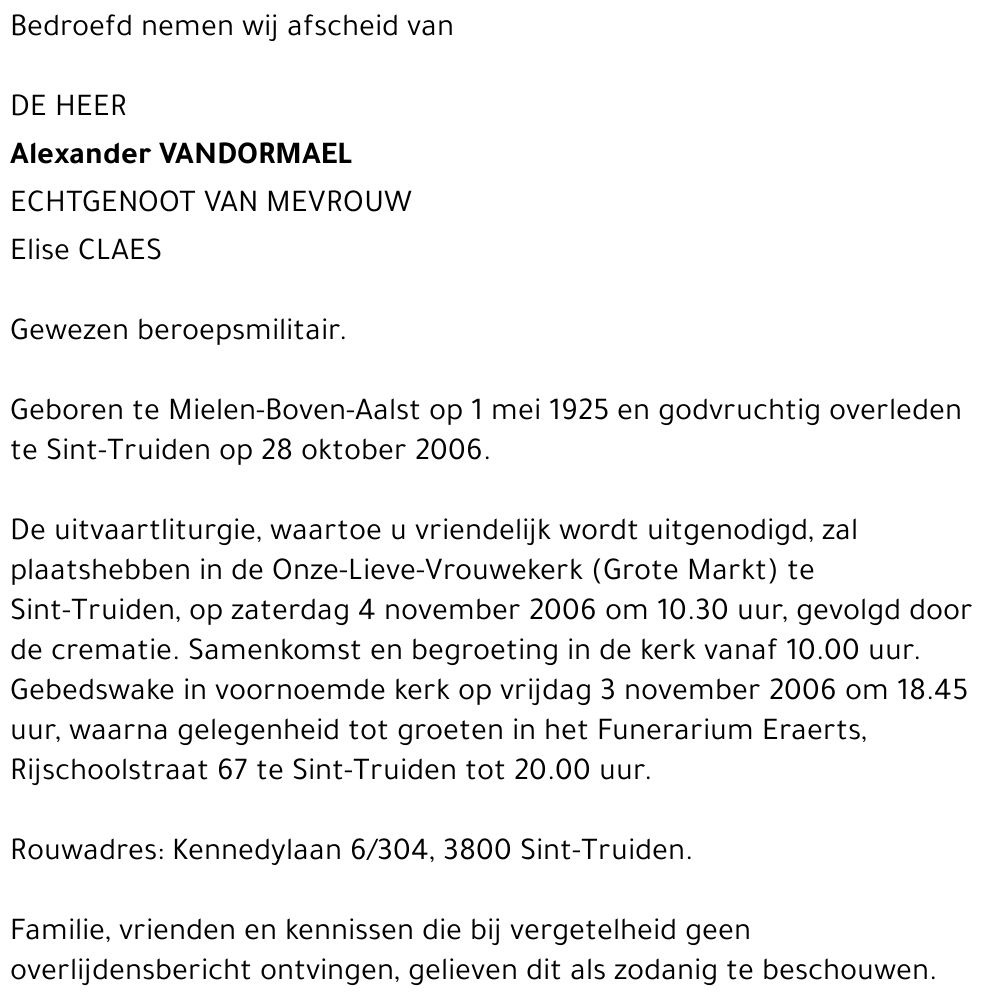 Alexander Vandormael