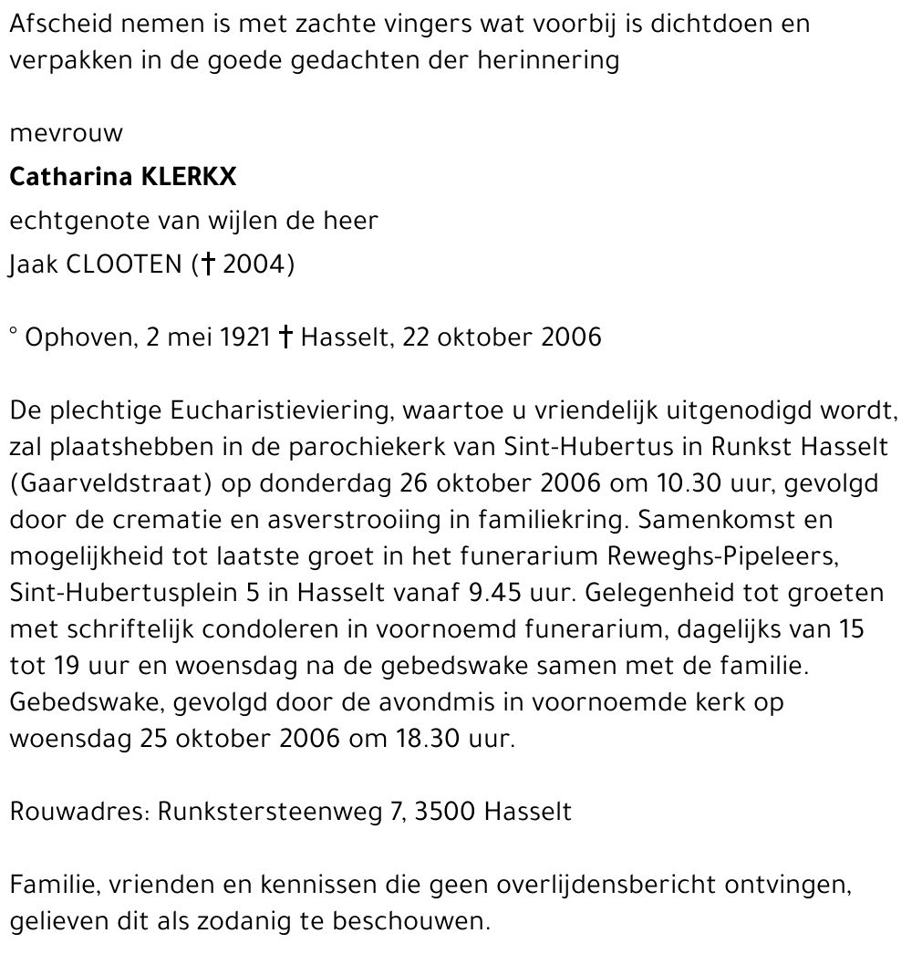 Catharina Klerkx