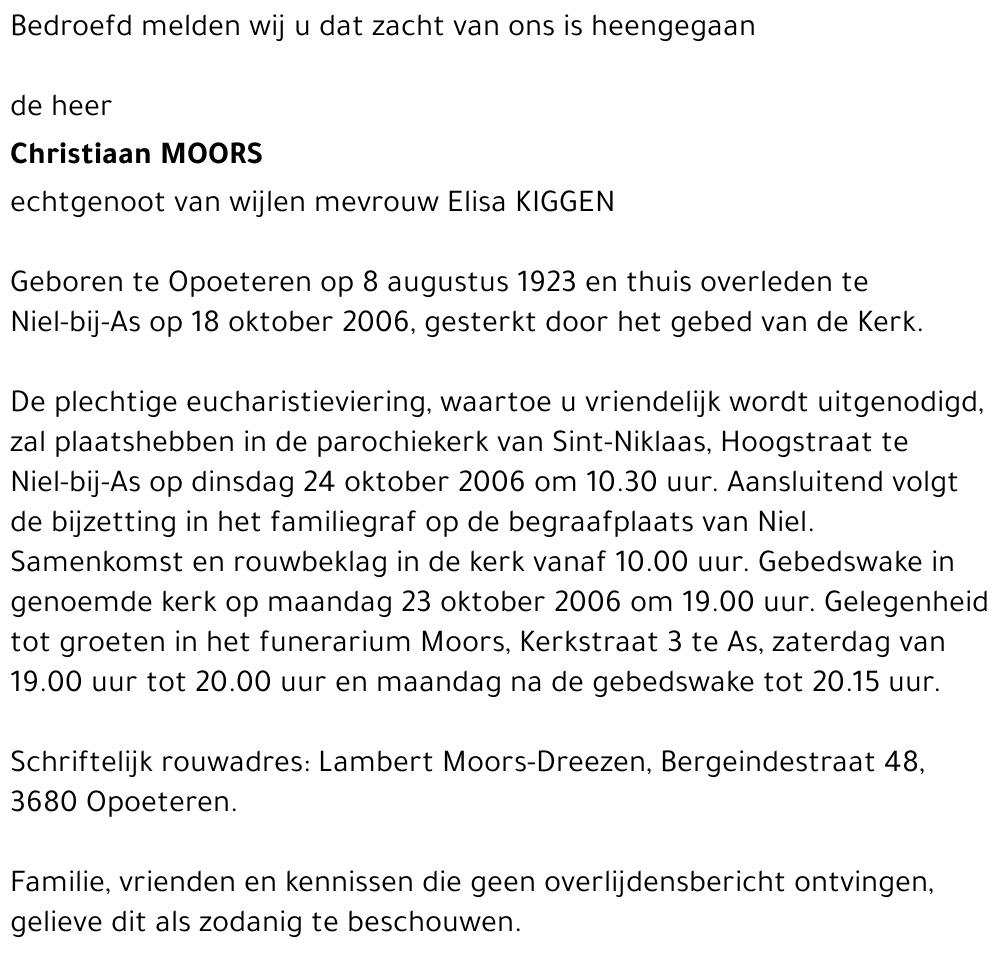 Christiaan Moors