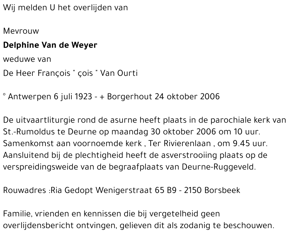 Delphine Van de Weyer