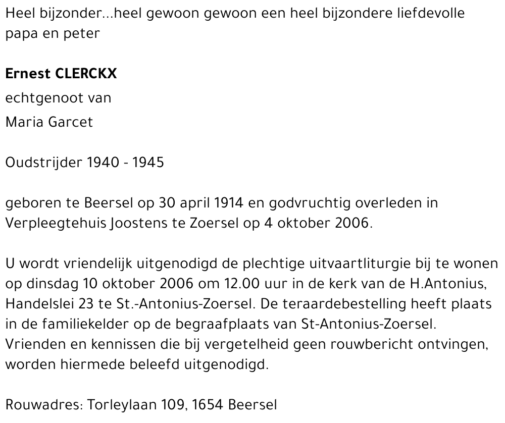 Ernest CLERCKX