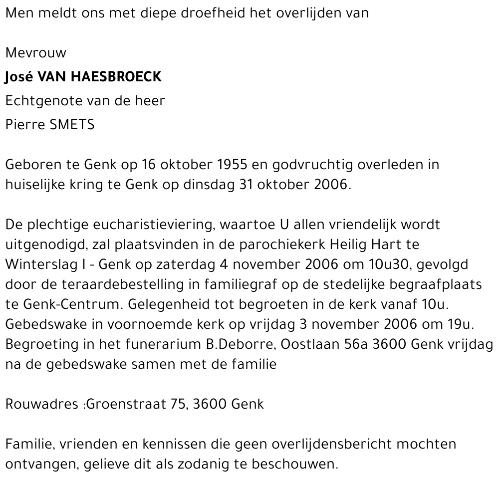 José Van Haesbroeck