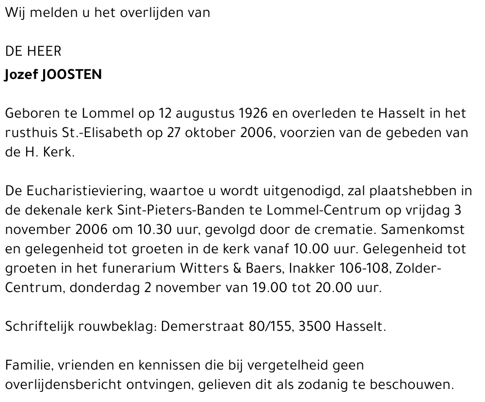 Jozef Joosten