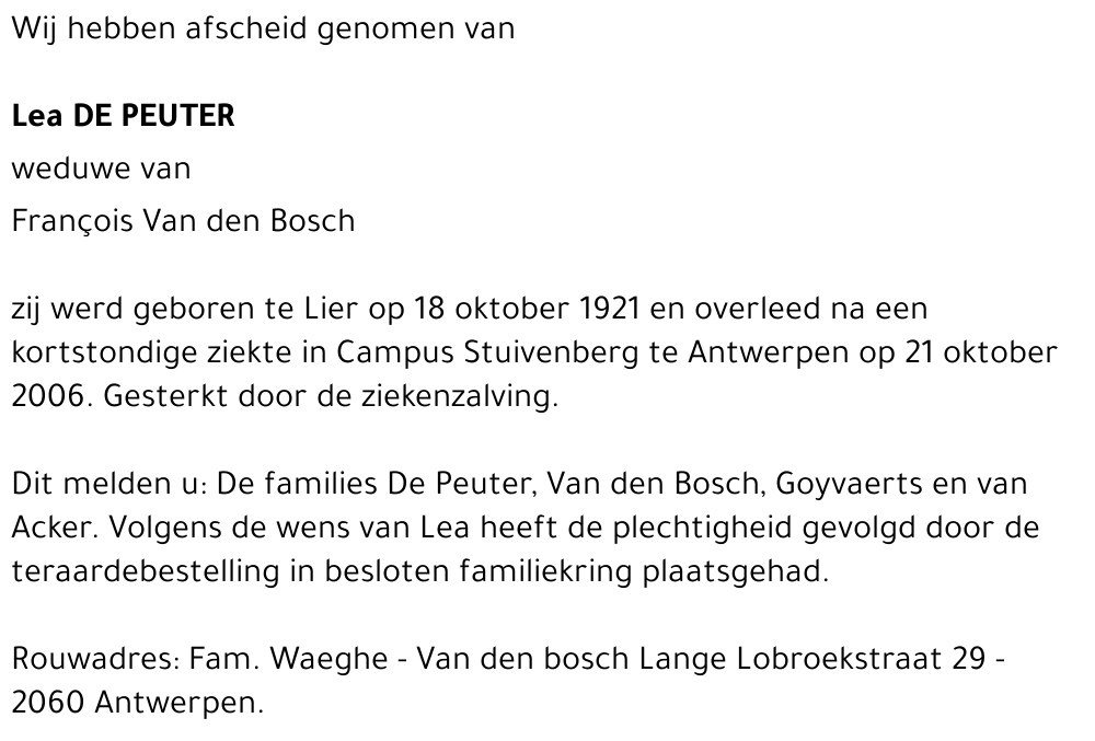 Lea DE PEUTER