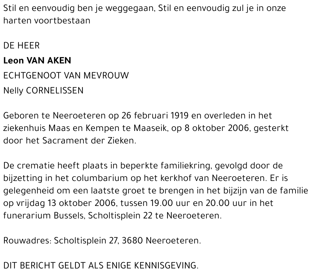 Leon Van Aken